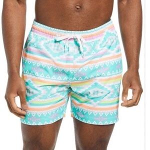 Chubbies Tribal Aztec Swim 7” Trunks Board Shorts Teen XL 18/20 Mens M 30-34 $70